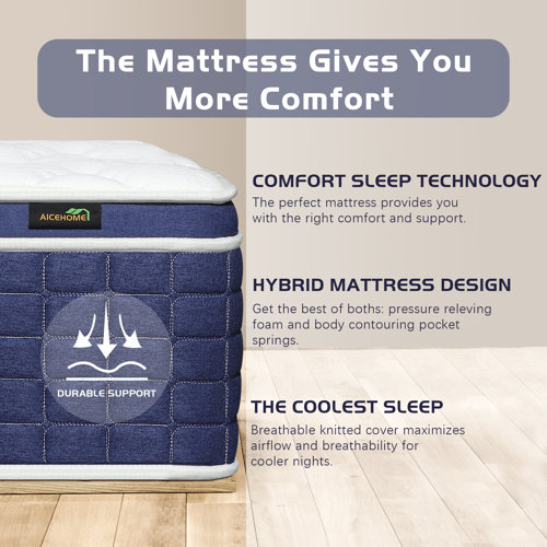 Ladinimo Medium Pocket Spring Hybrid Mattress & Reviews Wayfair